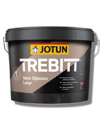 Trebitt Oljebeis Matt ersetzt - Jotun Demidekk Strukturlasur